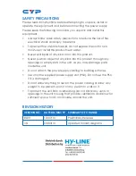 Preview for 4 page of CYP CH-107RXN Operation Manual