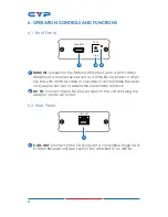 Предварительный просмотр 8 страницы CYP CH-107TX Operation Manual