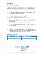 Preview for 4 page of CYP CH-1106TX & RX Operation Manual