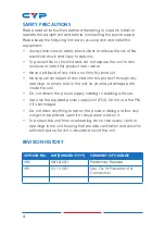 Preview for 4 page of CYP CH-1109RXC Operation Manual