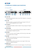 Preview for 8 page of CYP CH-1109RXC Operation Manual