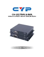 CYP CH-1527RXPL Operation Manual preview