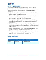 Preview for 3 page of CYP CH-1527RXPL Operation Manual