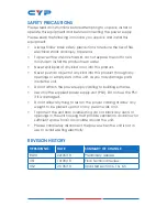 Preview for 4 page of CYP CH-1529RXV Operation Manual