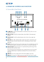 Предварительный просмотр 10 страницы CYP CH-2527RX Operation Manual