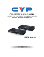CYP CH-2535RX Operation Manual preview