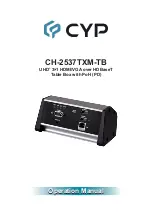 CYP CH-2537TXM-TB Operation Manual preview