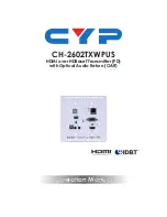 Предварительный просмотр 1 страницы CYP CH-2602TXWPUS Operation Manual