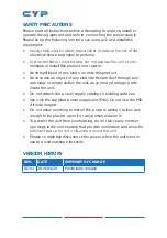 Preview for 4 page of CYP CH-2603RX Operation Manual