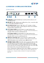 Предварительный просмотр 9 страницы CYP CH-2603RX Operation Manual