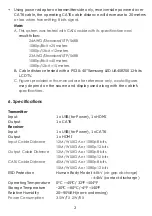 Предварительный просмотр 6 страницы CYP CH-301RX Operation Manual