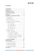 Предварительный просмотр 5 страницы CYP CH-331H-RX Operation Manual