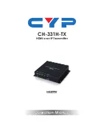 CYP CH-331H-TX Operation Manual preview