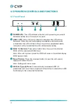 Preview for 8 page of CYP CH-352RX Operation Manual