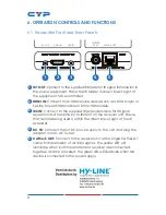 Preview for 8 page of CYP CH-514RXL Operating Instructions Manual