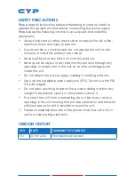 Preview for 4 page of CYP CH-527RXVBD Operation Manual