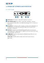 Preview for 8 page of CYP CH-527RXVBD Operation Manual