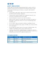 Preview for 4 page of CYP CHDBT-1H1CE Operation Manual