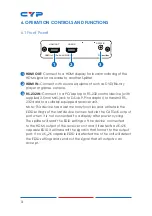 Preview for 8 page of CYP CHDBT-1H1CL Operation Manual