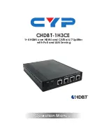 Предварительный просмотр 1 страницы CYP CHDBT-1H3CE Operation Manual