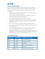 Preview for 4 page of CYP CHDBT-1H3CE Operation Manual