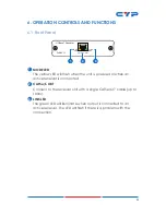 Предварительный просмотр 7 страницы CYP CHDBX-1C Operation Manual