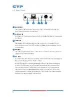 Предварительный просмотр 8 страницы CYP CHDBX-1C Operation Manual