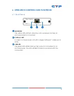 Preview for 7 page of CYP CHDBX-1CL Operation Manual