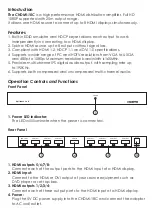 Preview for 2 page of CYP CHDMI-18C Operation Manual