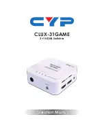CYP CLUX-31GAME Operation Manual preview
