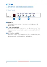 Preview for 8 page of CYP CLUX-31N Operation Manual