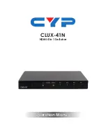 CYP CLUX-41N Operation Manual предпросмотр