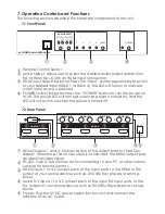 Preview for 8 page of CYP CLUX-42SA Operation Manual