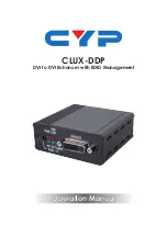 CYP CLUX-DDP Operation Manual предпросмотр