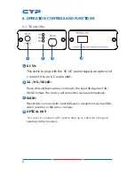 Preview for 6 page of CYP CLUX-OF2SDI Operation Manual