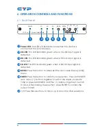 Preview for 8 page of CYP CLUX-SDI2HS Operation Manual