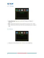 Preview for 12 page of CYP CLUX-SDI2HS Operation Manual