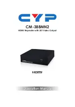 CYP CM-388MN2 Operation Manual предпросмотр