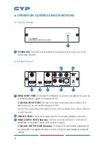 Предварительный просмотр 8 страницы CYP CM-388MN2 Operation Manual