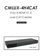 Preview for 1 page of CYP CMLUX-4H4CAT Operation Manual