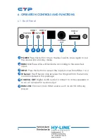 Preview for 8 page of CYP CP-1283HDT Operation Manual