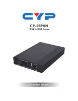 CYP CP-259HN Operation Manual предпросмотр