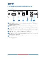 Предварительный просмотр 8 страницы CYP CP-259HN Operation Manual