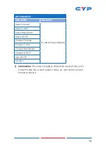Предварительный просмотр 19 страницы CYP CP-259UHD Operation Manual