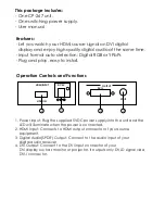 Предварительный просмотр 2 страницы CYP CP-267 Operation Manual