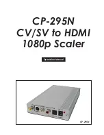 Предварительный просмотр 1 страницы CYP CP-295N Operation Manual