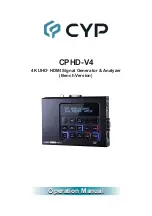 Предварительный просмотр 1 страницы CYP CPHD-V4 Operation Manual