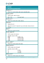 Preview for 92 page of CYP CPHD-V4 Operation Manual