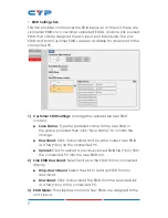 Preview for 12 page of CYP CPLUS-21FRX Operation Manual