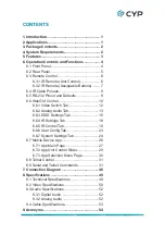 Preview for 5 page of CYP CPLUS-401V Operation Manual